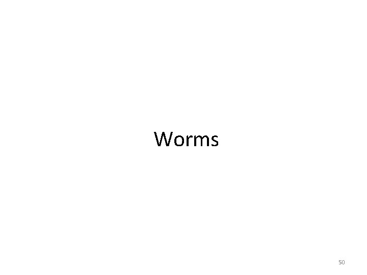 Worms 50 Worms 50