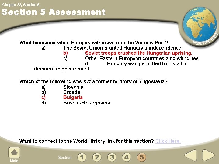 Chapter 33, Section 5 Assessment What happened when Hungary withdrew from the Warsaw Pact?