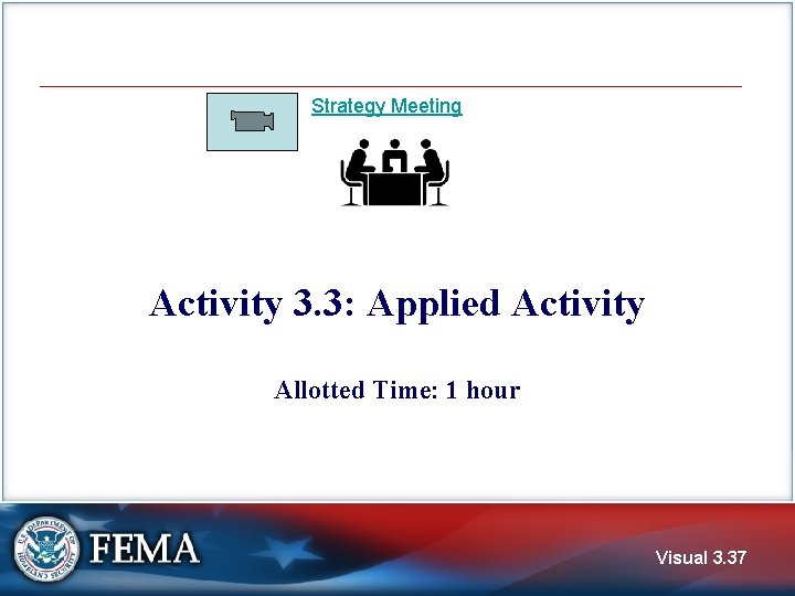Strategy Meeting Activity 3. 3: Applied Activity Allotted Time: 1 hour Visual 3. 37