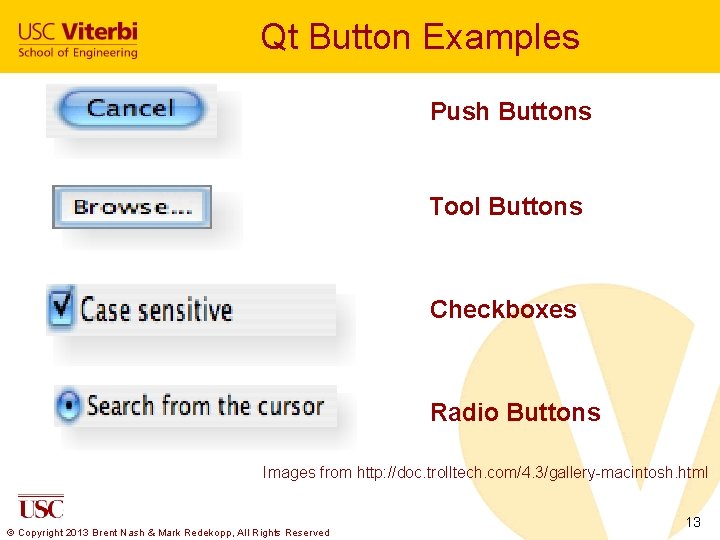 Qt Button Examples Push Buttons Tool Buttons Checkboxes Radio Buttons Images from http: //doc.