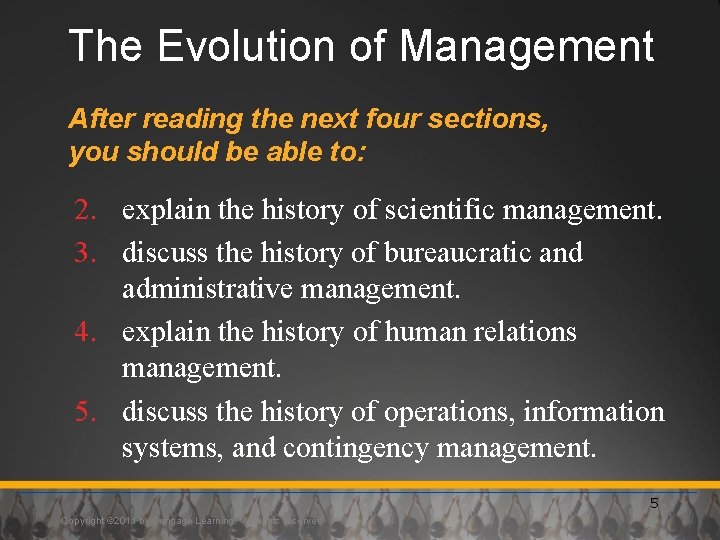 The Evolution of Management After reading the next four sections, you should be able