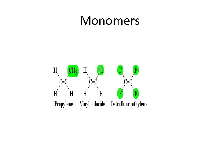  Monomers 