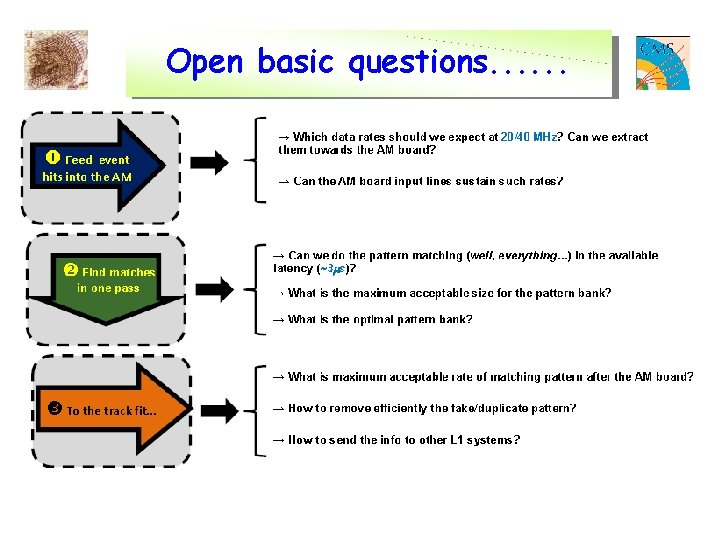 Open basic questions. . . 