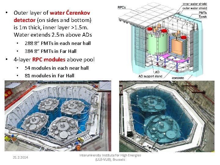  • Outer layer of water Čerenkov detector (on sides and bottom) is 1