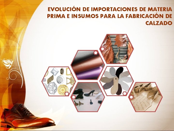 EVOLUCIÓN DE IMPORTACIONES DE MATERIA PRIMA E INSUMOS PARA LA FABRICACIÓN DE CALZADO 