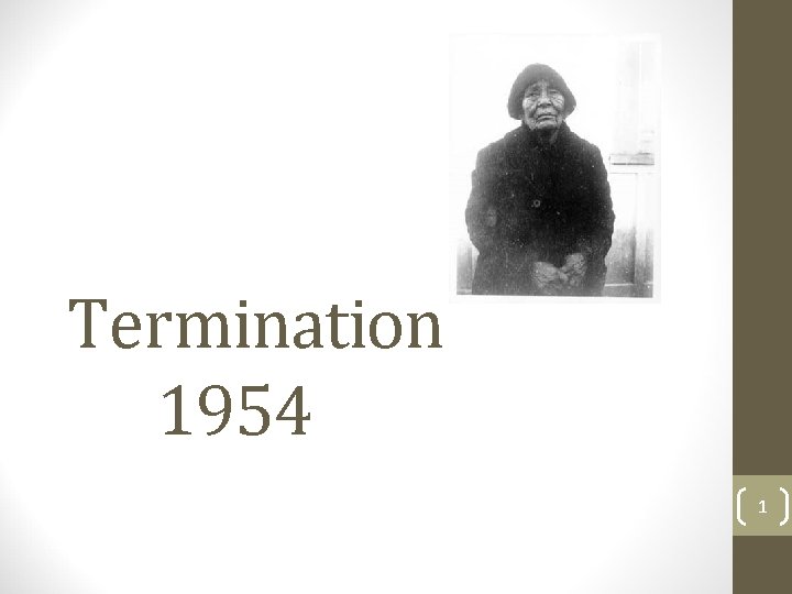 Termination 1954 1 