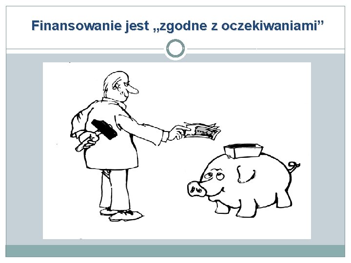 Finansowanie jest „zgodne z oczekiwaniami” 