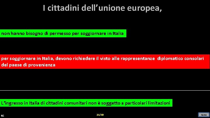 I cittadini dell’unione europea, non hanno bisogno di permesso per soggiornare in Italia, devono