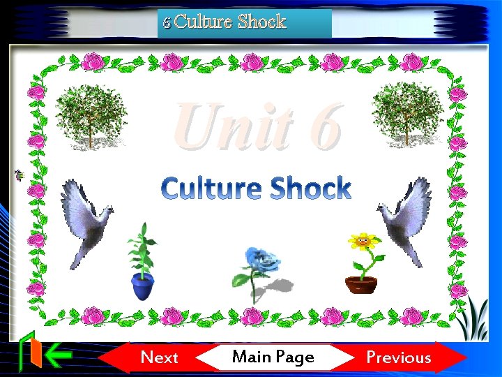 6 Culture Shock Unit 6 Next Main Page Previous 