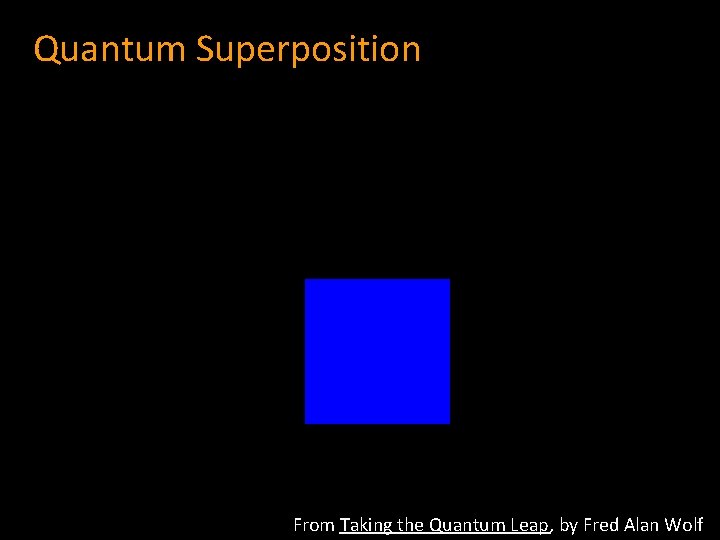 Quantum Superposition From Taking the Quantum Leap, by Fred Alan Wolf 