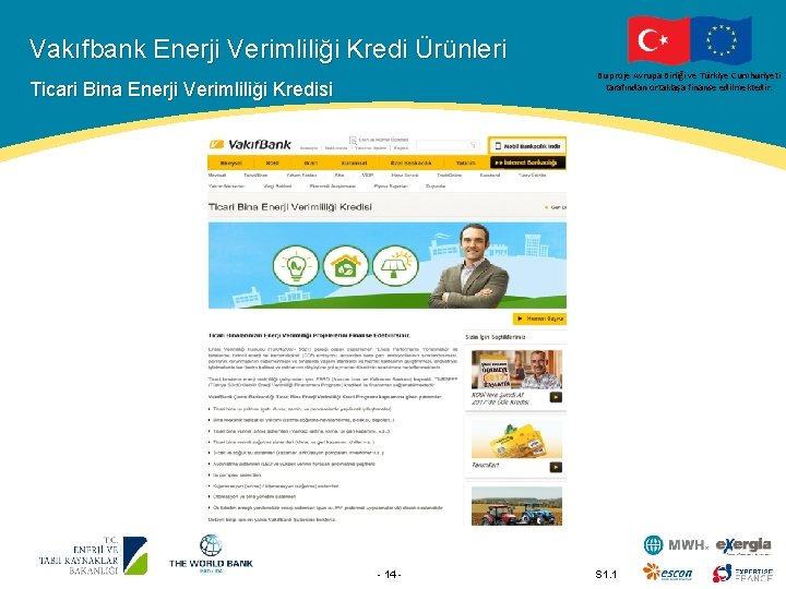 Vakıfbank Enerji Verimliliği Kredi Ürünleri Bu proje Avrupa Birliği ve Türkiye Cumhuriyeti tarafından ortaklaşa