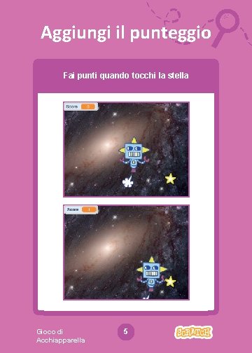 Aggiungi il punteggio Fai punti quando tocchi la stella Gioco di Acchiapparella 5 