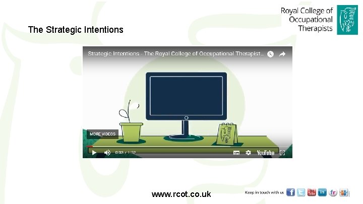 The Strategic Intentions www. rcot. co. uk 