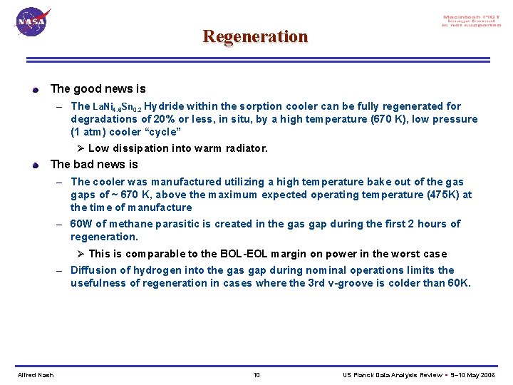 Regeneration The good news is – The La. Ni 4. 8 Sn 0. 2