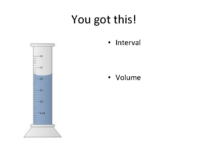 You got this! • Interval • Volume 