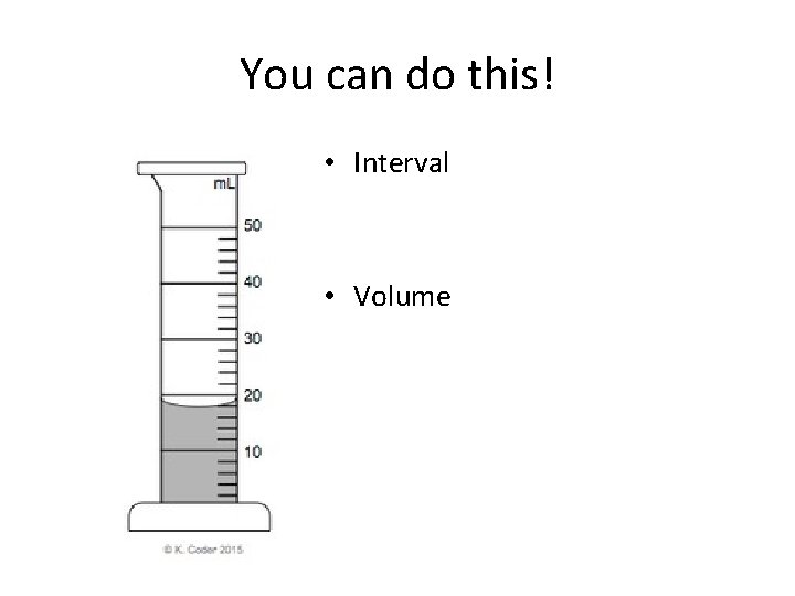 You can do this! • Interval • Volume 