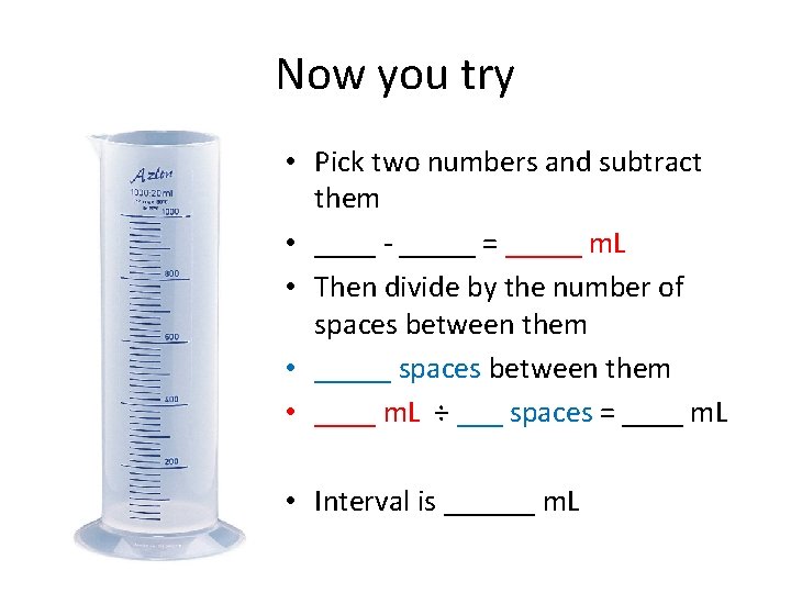 Now you try • Pick two numbers and subtract them • ____ - _____