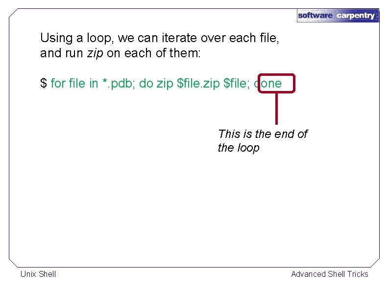 Using a loop, we can iterate over each file, and run zip on each