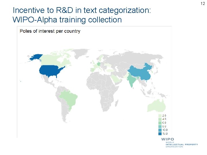 Incentive to R&D in text categorization: WIPO-Alpha training collection 12 Incentive to R&D in text categorization: WIPO-Alpha training collection 12