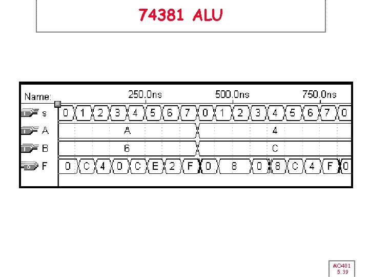 74381 ALU MO 401 5. 39 