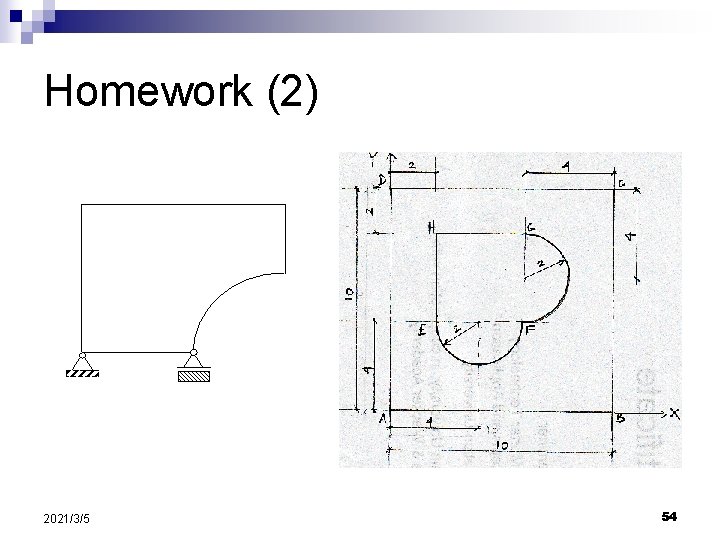 Homework (2) 2021/3/5 54 