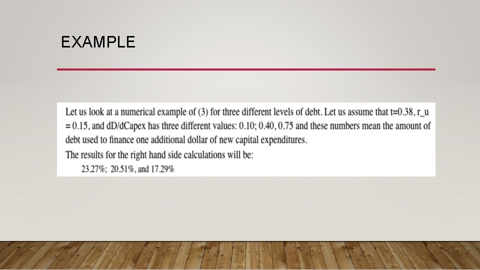 EXAMPLE EXAMPLE