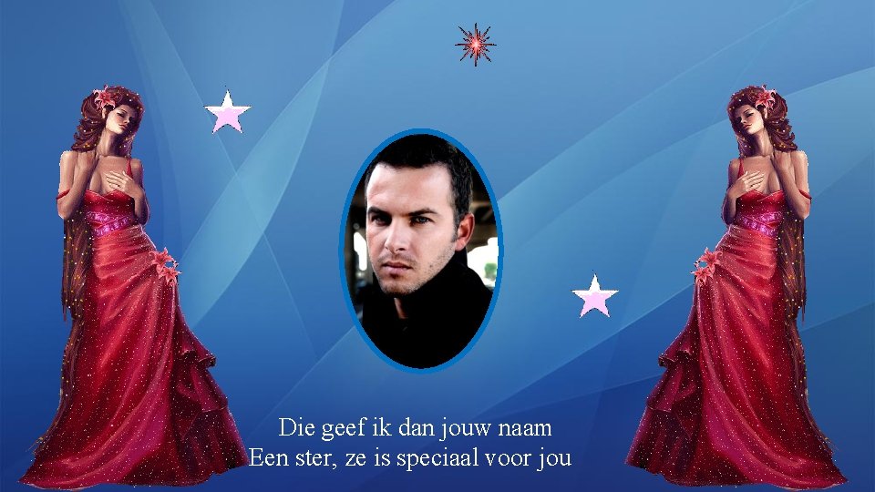 Die geef ik dan jouw naam Een ster, ze is speciaal voor jou 