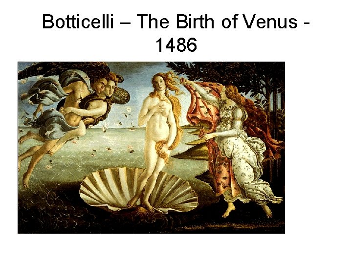 Botticelli – The Birth of Venus 1486 