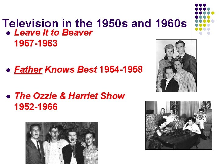 Television in the 1950 s and 1960 s l Leave It to Beaver 1957