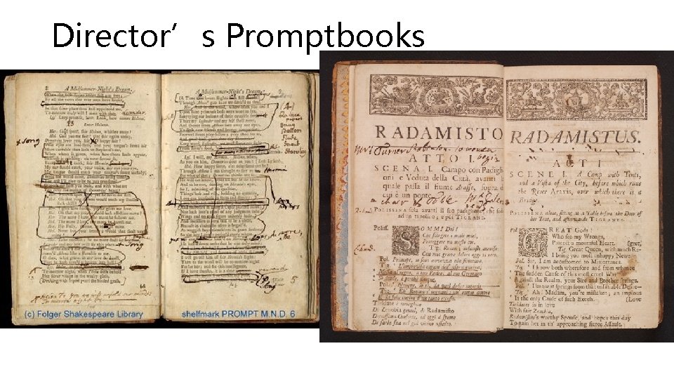 Director’s Promptbooks 