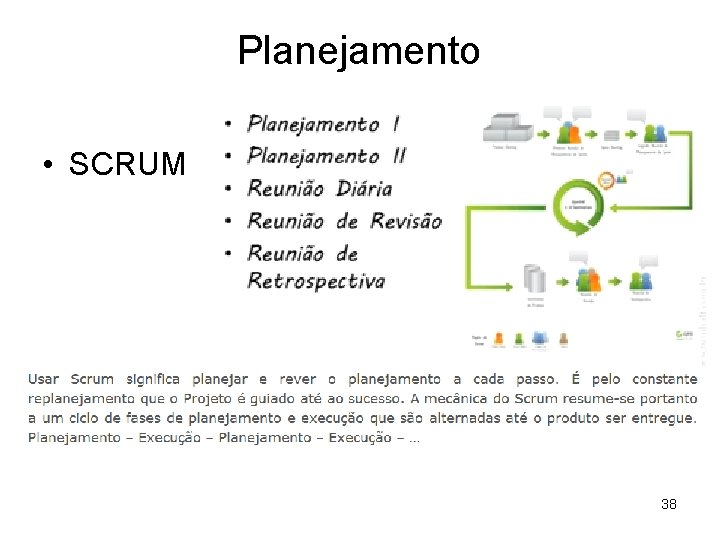 Planejamento • SCRUM 38 