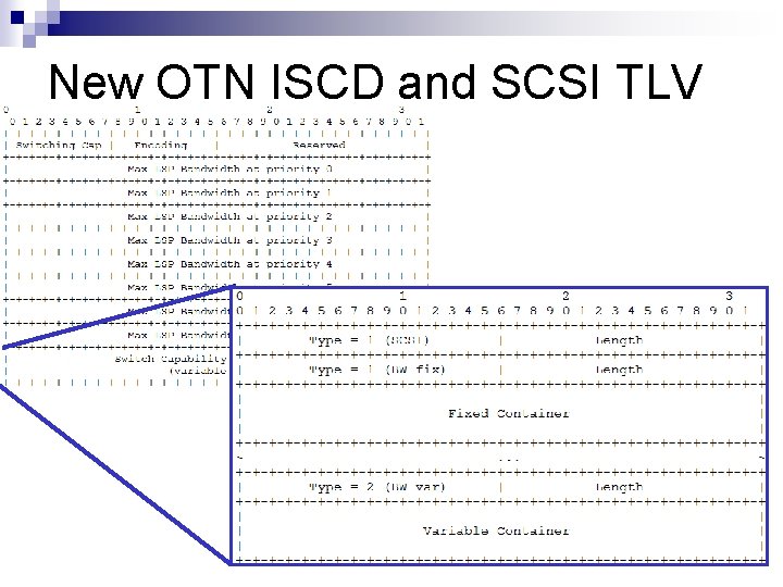 New OTN ISCD and SCSI TLV 