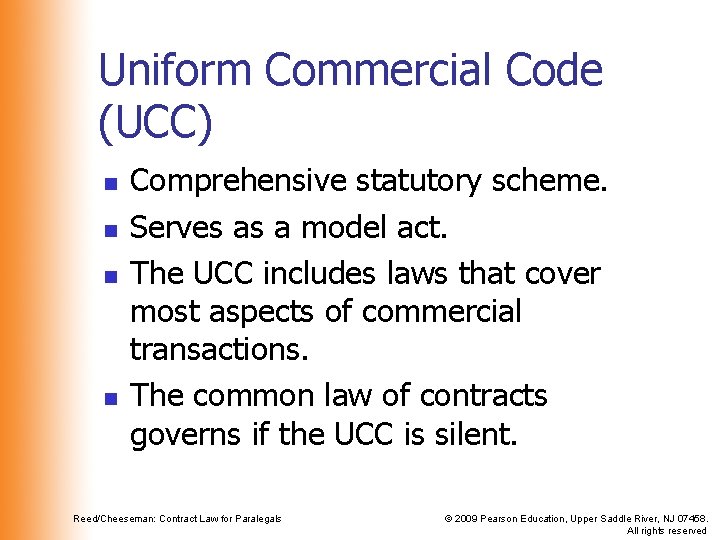 Formation of Sales and Lease Contracts n Chapter