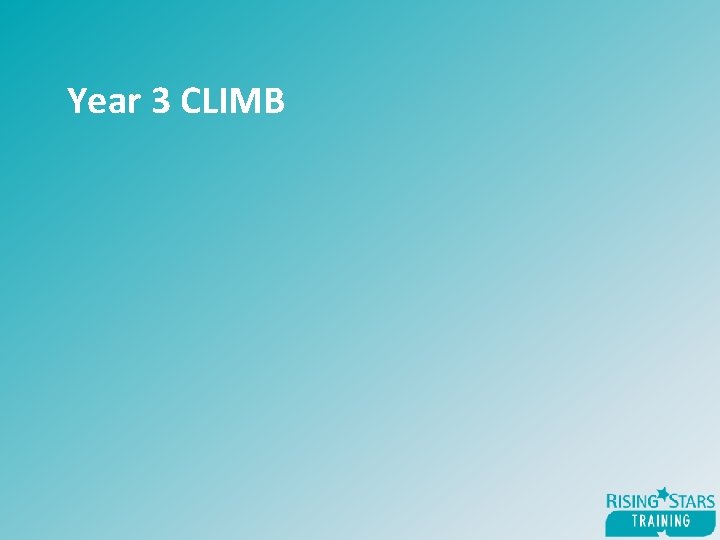 Year 3 CLIMB 