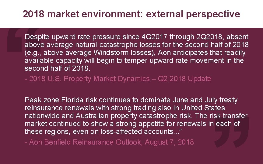 2018 market environment: external perspective Despite upward rate pressure since 4 Q 2017 through 2018 market environment: external perspective Despite upward rate pressure since 4 Q 2017 through