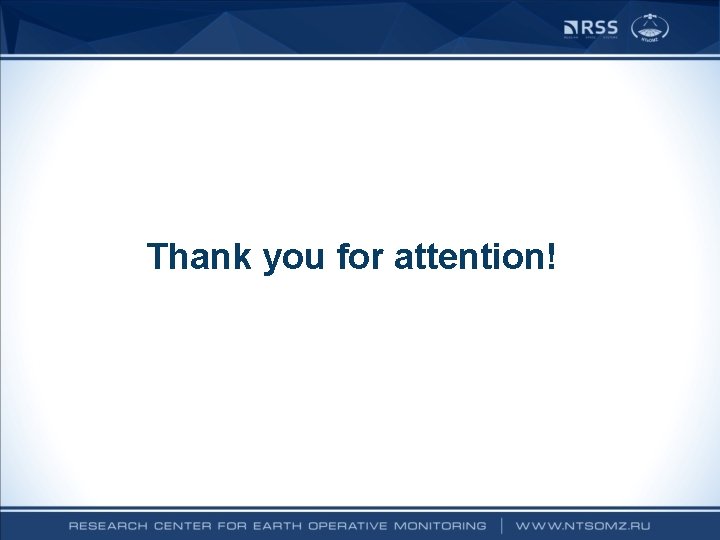 Thank you for attention! Thank you for attention!