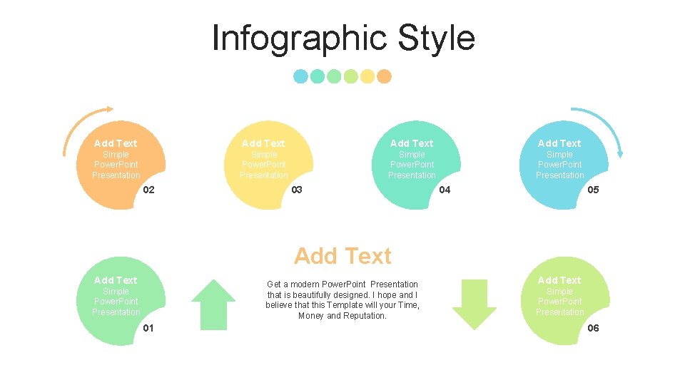 Infographic Style Add Text Simple Power. Point Presentation 02 03 04 05 Add Text