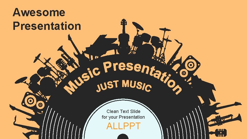 Awesome Presentation Clean Text Slide for your Presentation ALLPPT 