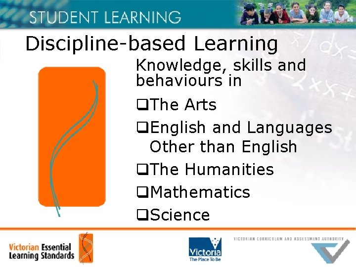 Discipline-based Learning Knowledge, skills and behaviours in q. The Arts q. English and Languages