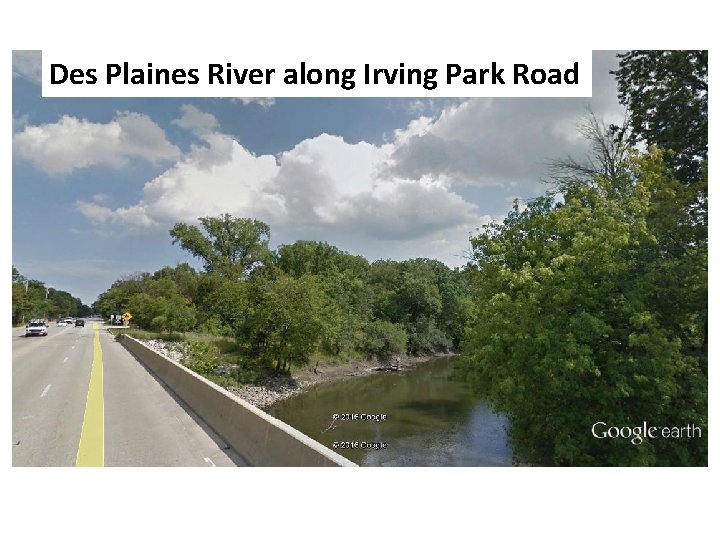 Des Plaines River along Irving Park Road 