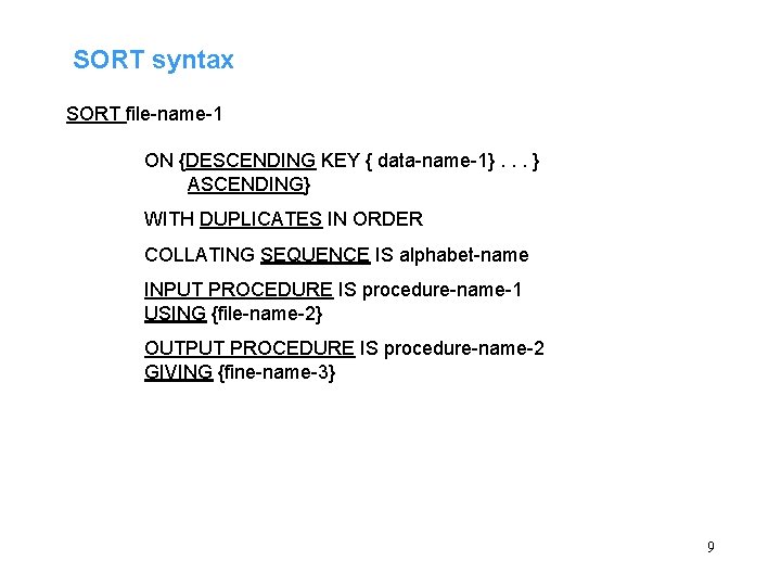 Chapter 14 Sorting System Concepts Sort key Major