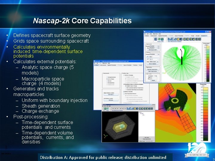 Nascap-2 k Core Capabilities • • • 3 SCTC 2010 N 2 k Defines