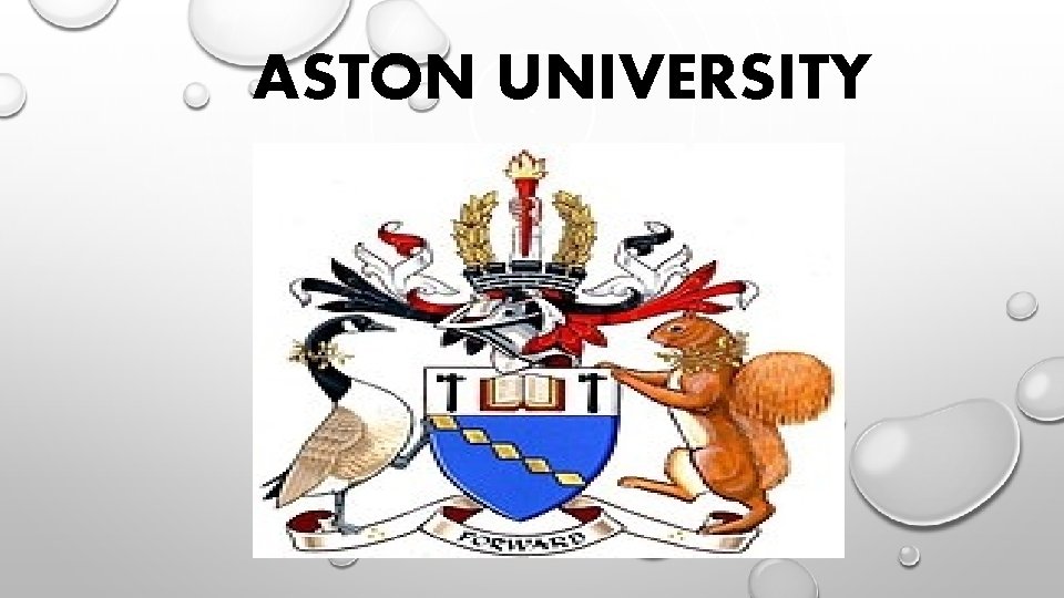 ASTON UNIVERSITY 