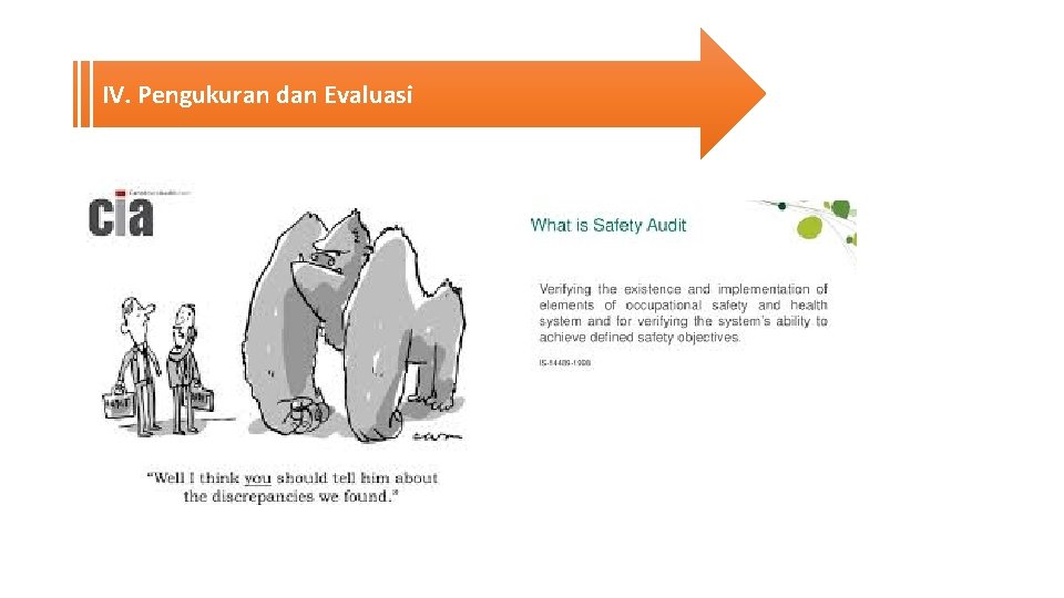 IV. Pengukuran dan Evaluasi IV. Pengukuran dan Evaluasi