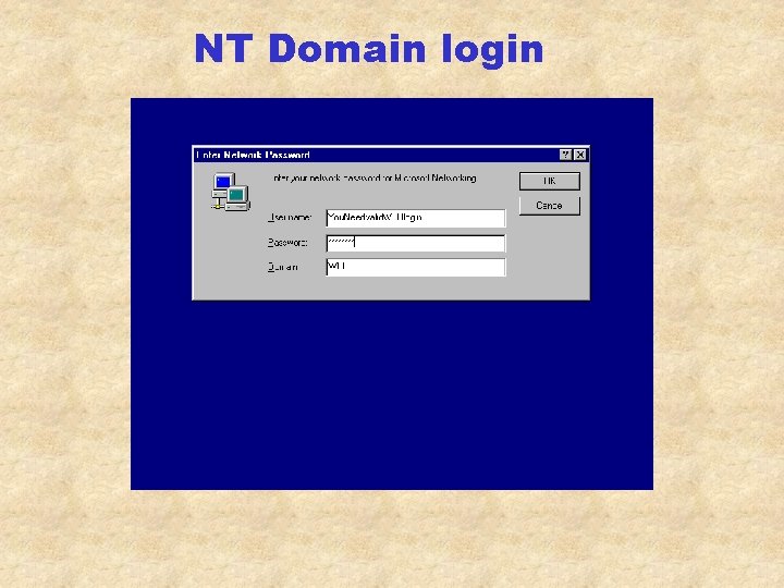 NT Domain login 