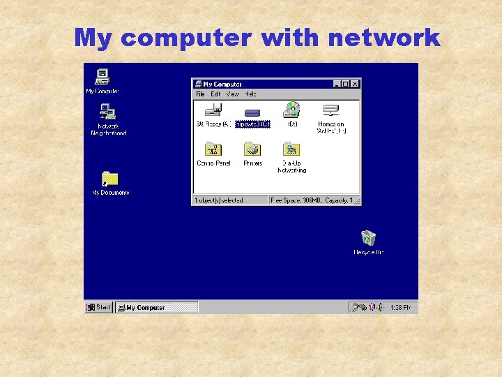 My computer with network 