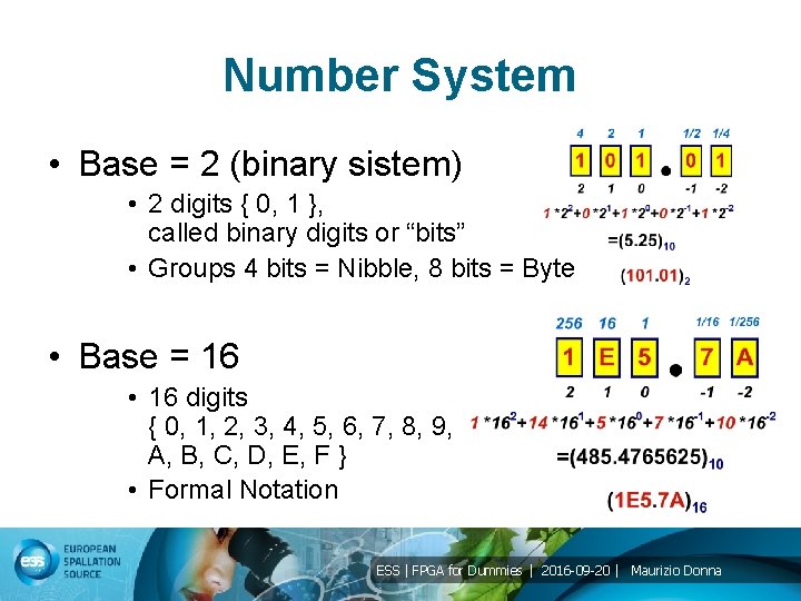 Number System • Base = 2 (binary sistem) • 2 digits { 0, 1