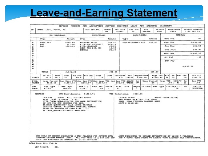 Leave-and-Earning Statement 
