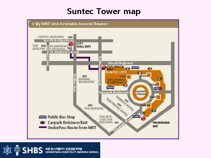 Suntec Tower map 