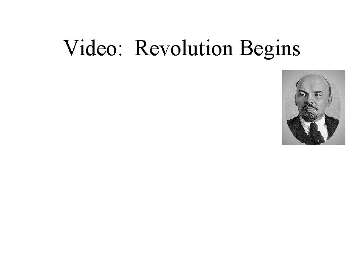 Video: Revolution Begins 